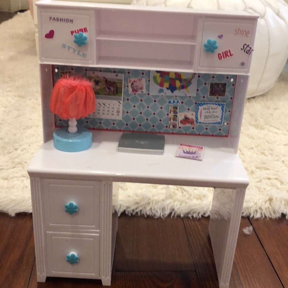 American girl doll desk set